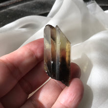 Load image into Gallery viewer, Natural Ouro Verde Metamorphosis Quartz crystal twin