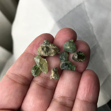 Load image into Gallery viewer, Raw Green Garnet Crystals