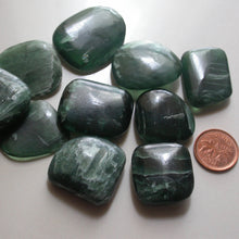 Load image into Gallery viewer, Antigorite Jade Tumbles - Song of Stones
