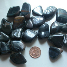 Load image into Gallery viewer, Blue Tiger Eye Tumbles - Song of Stones
