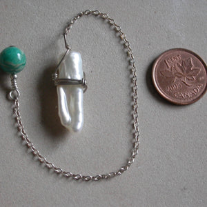 Handmade Pearl Pendulum - Song of Stones