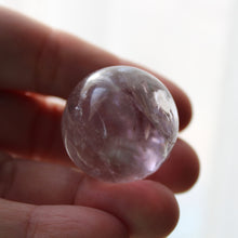 Load image into Gallery viewer, Golden Phantom Amethyst Crystal Sphere - Song of Stones
