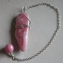Load image into Gallery viewer, Handmade Rhodochrosite Pendulum - Song of Stones