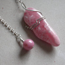 Load image into Gallery viewer, Handmade Rhodochrosite Pendulum - Song of Stones