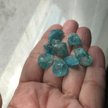 Load image into Gallery viewer, Neon Blue Apatite Crystals raw