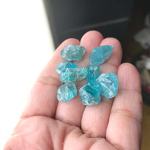 Load image into Gallery viewer, Neon Blue Apatite Crystals raw