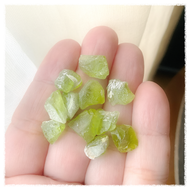 Raw Peridot Crystal pieces