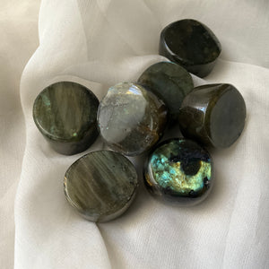 Labradorite buttons