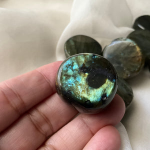 Labradorite buttons