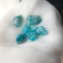 Load image into Gallery viewer, Neon Blue Apatite Crystals raw
