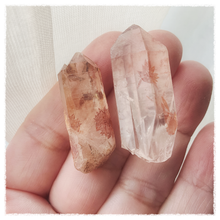 Load image into Gallery viewer, Red STar Quartz Crystal Twins