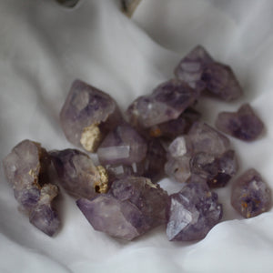 Amethyst with Cacoxenite - Song of Stones