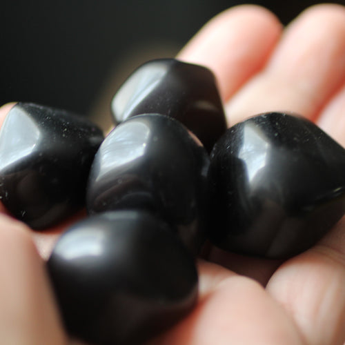 Black Obsidian Tumbles