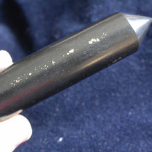 Load image into Gallery viewer, Black Jade Wand with flecks of Golden Pyrite - Song of Stones