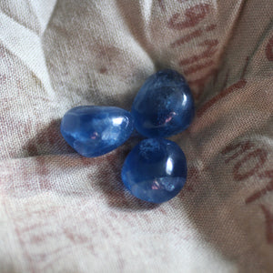 Blue Fluorite Tumble Trio - Song of Stones