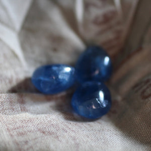 Blue Fluorite Tumble Trio - Song of Stones