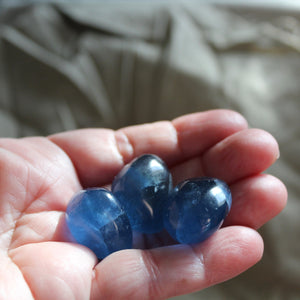 Blue Fluorite Tumble Trio - Song of Stones