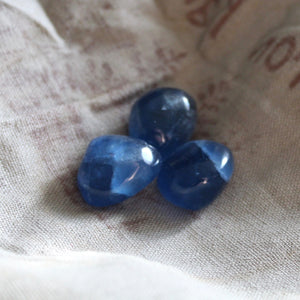 Blue Fluorite Tumble Trio - Song of Stones