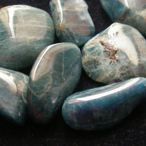 Blue Apatite Tumbles - Song of Stones