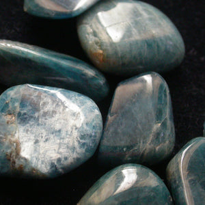 Blue Apatite Tumbles - Song of Stones