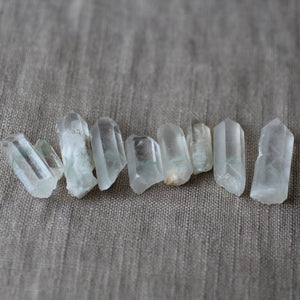 Celedonite Phantom Quartz Crystals