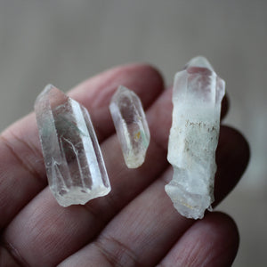 Celedonite Phantom Quartz Crystals