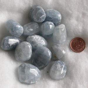 Celestite Tumbles - Song of Stones