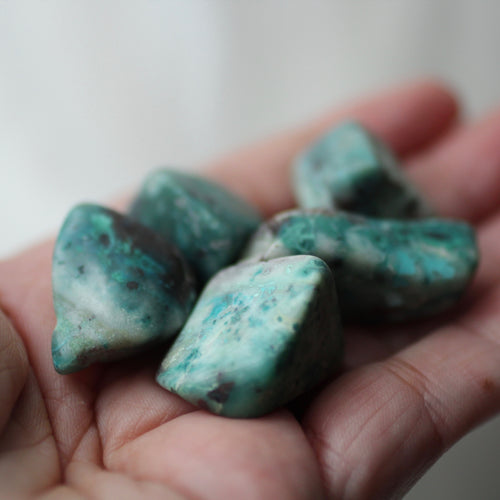 Chrysocolla Tumbles - Song of Stones