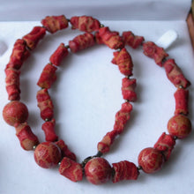 Load image into Gallery viewer, Natural Red Coral Necklace - Song of Stones