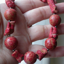 Load image into Gallery viewer, Natural Red Coral Necklace - Song of Stones
