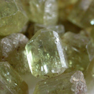 Green Apatite Crystals - Song of Stones