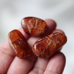 Hessonite Garnet Tumbles