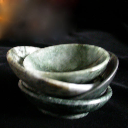 Handmade Rare Jadeite Bowl for Scrying - Song of Stones