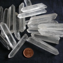 Load image into Gallery viewer, Singing Laser Wand Quartz Crystal Matched Pair - Song of Stones