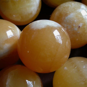 Orange Calcite Spheres - Song of Stones