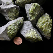 Load image into Gallery viewer, Peridot Crystals on Basalt - Song of Stones