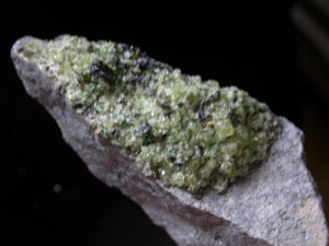 Peridot Crystals on Basalt - Song of Stones