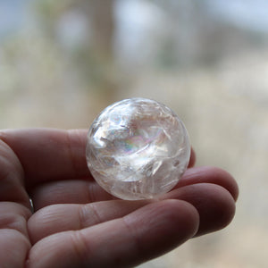 Golden Phantom Amethyst Crystal Spheres Large - Song of Stones