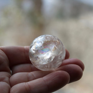 Golden Phantom Amethyst Crystal Spheres Large - Song of Stones