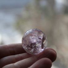Load image into Gallery viewer, Golden Phantom Amethyst Crystal Sphere - Song of Stones