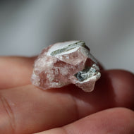 Pink Apatite Crystal Blue