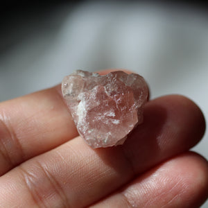 Pink Apatite Crystal Blue