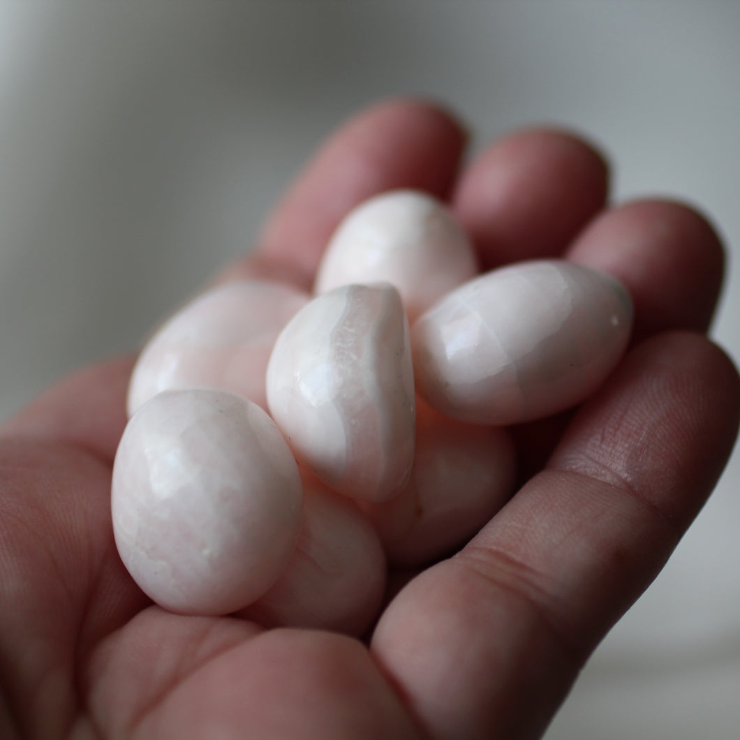 Pink Mangano Calcite Tumbles
