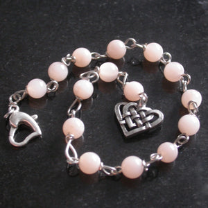 Pink Moonstone Bracelet - Song of Stones