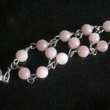 Load image into Gallery viewer, Pink Moonstone Bracelet Triple Strand - Song of Stones