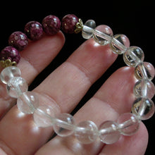 Load image into Gallery viewer, Quartz and Thulite Bracelet - Song of Stones