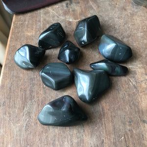 Rainbow Obsidian Tumbles