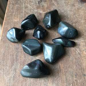 Rainbow Obsidian Tumbles