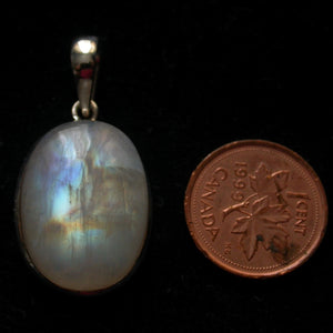 Flashy Rainbow Moonstone Pendant 41402 - Song of Stones