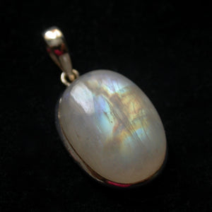Flashy Rainbow Moonstone Pendant 41402 - Song of Stones